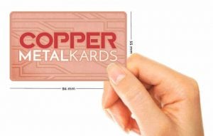 copper stainless card
