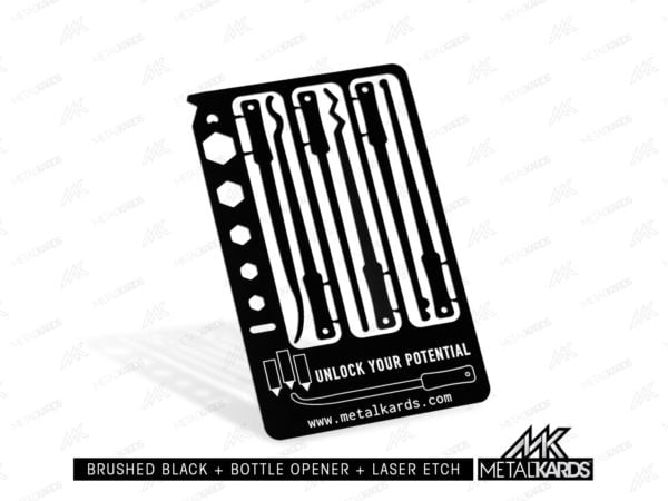 Matte Black Lock Smith Business Cards