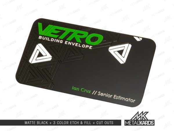 Matte Black Business Card
