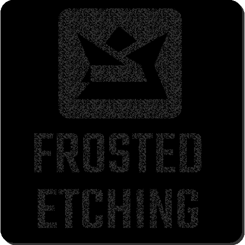 Black Metal Cards Frosted Etching