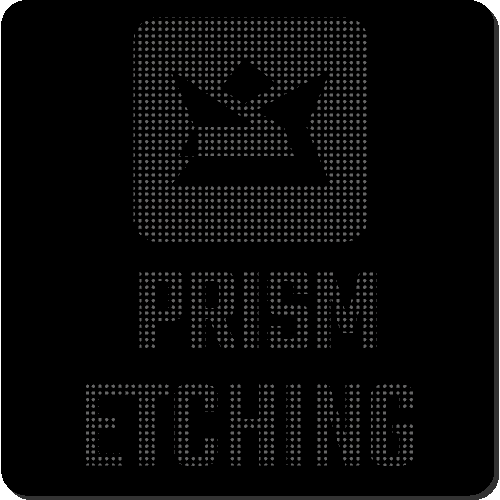 Black Metal Cards Prism Etching
