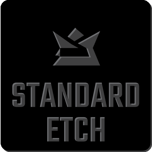 Black Metal Business Cards Standard Etching