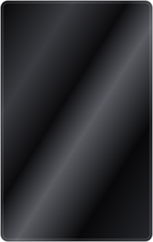 Illustrated shiny black metal-card finish; on-screen reference, not a sample photograph.