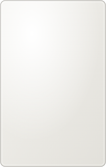 Illustrated white metal-card finish; on-screen reference, not a sample photograph.